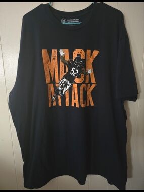 Used, Chicago Bears, Mack Attack, Black, Men's Size XXXL